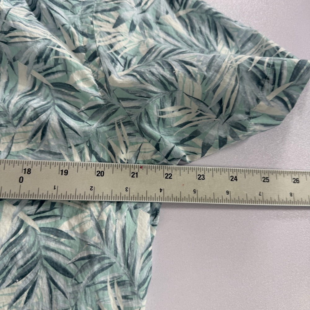 Rodd & Gunn Shirt Mens L Green Palm Leaf Sports Fit Cotton Casual Floral Button - Picture 6 of 8